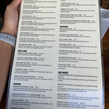 Rangoon Burmese Kitchen - Menu - Burmese Near Me - Honolulu, Hawaii Rangoon Burmese Kitchen - Menu - Burmese Near Me - Honolulu, Hawaii