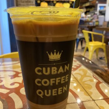 Cuban Coffee Queen Waterfront - Iced Americano 4 shots - Coffee & Tea Near Me - Key West, Florida