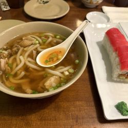 Asian Garden Sushi Bar - Udon and cherry blossom