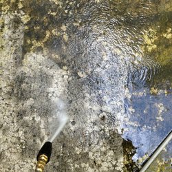 Garvin's Pressure Washing - Algae gone, patio revived.