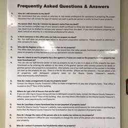 Wayne County Register of Deeds - Frequently Asked Questions