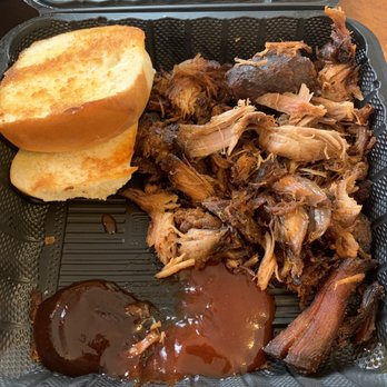 Texas Roadhouse - Pulled pork entree (bottled sauce from home because they didn't provide). - Seafood Near Me - Florence, Kentucky Texas Roadhouse - Pulled pork entree (bottled sauce from home because they didn't provide). - Seafood Near Me - Florence, Kentucky