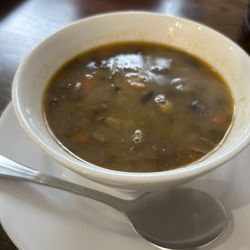 Mushroom lentil soup of the day