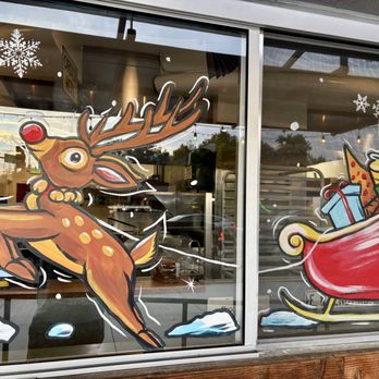 panCoast pizza - Deer with gifts holiday art. - Pizza Near Me - Walnut Creek, California panCoast pizza - Deer with gifts holiday art. - Pizza Near Me - Walnut Creek, California