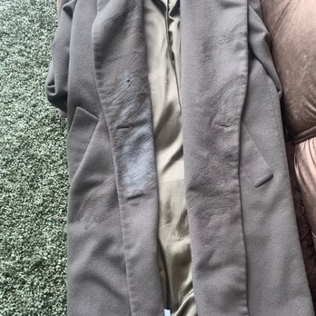 Press Cleaners - There are 3 destroyed areas in the exterior of this coat. - Dry Cleaning Near Me Press Cleaners - There are 3 destroyed areas in the exterior of this coat. - Dry Cleaning Near Me