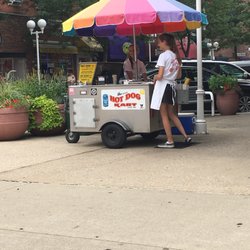 The Hot Dog Kart - On the corner of Broad and State - feeling like eating a dog dragged through the garden!
