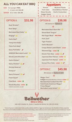Menu photo 1 Bellwether BBQ&Grill Seattle, WA Menu photo 1 Bellwether BBQ&Grill Seattle, WA