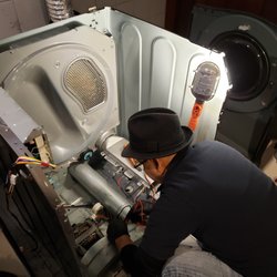 Speedy Gonzalez Appliance Service - Replacing iddler pulley on a Samsung dryer.