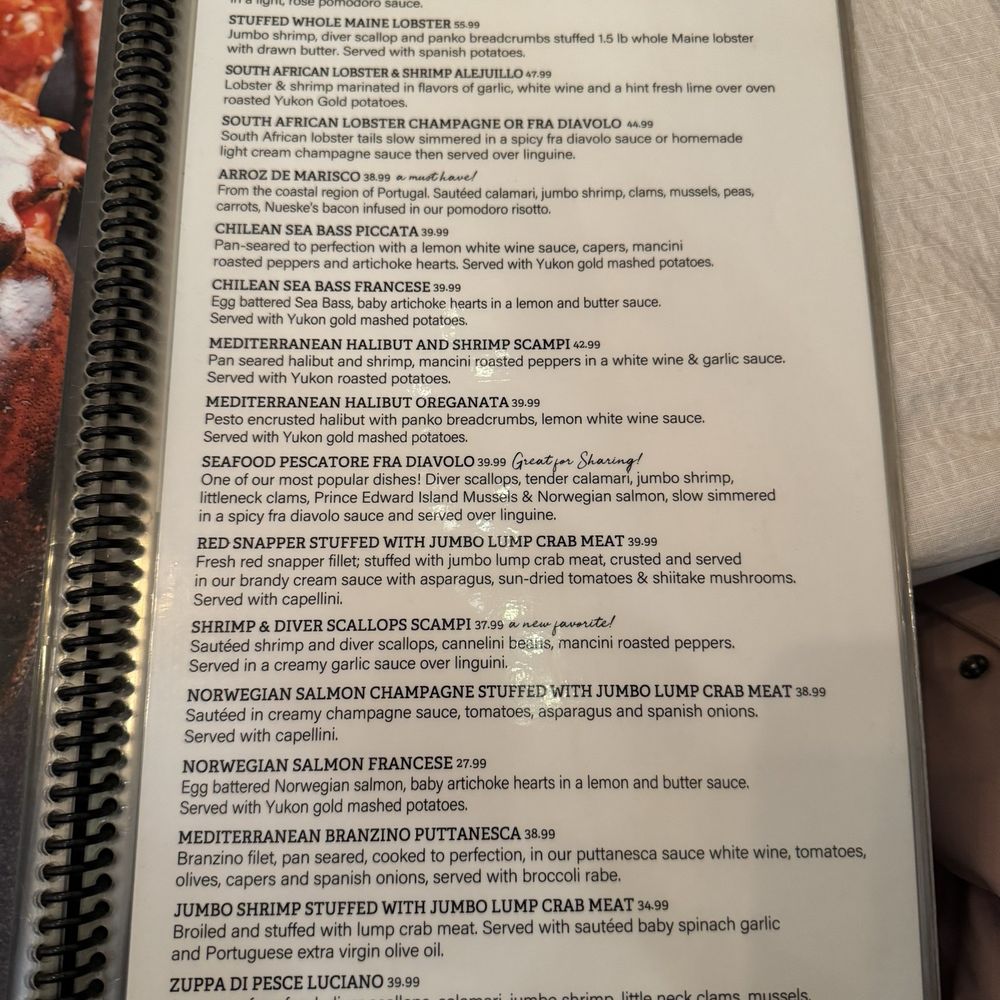 Banchetto Feast - Seafood menu - Seafood Near Me - Nanuet, New York