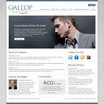 Lucent Marketing - Gallop Law Firm - Web Design Near Me - St. Augustine, Florida