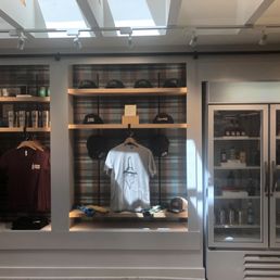 Apparel shelves and drink cooler!