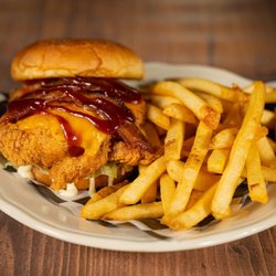 Jackeys Watchbar & Lounge - Chicken Sandwich and Fries