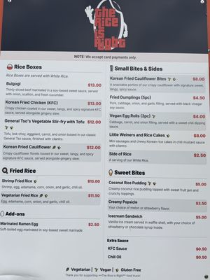 Menu photo 1 The Rice Is Right Cedar Park, TX Menu photo 1 The Rice Is Right Cedar Park, TX