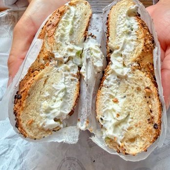 Utopia Bagels - Everything bagel with jalapeño cream cheese - Bagels Near Me - New York, New York Utopia Bagels - Everything bagel with jalapeño cream cheese - Bagels Near Me - New York, New York