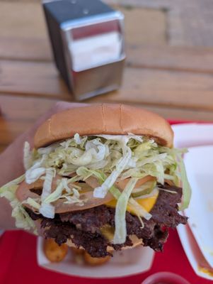 Yellow Paper Burger by null