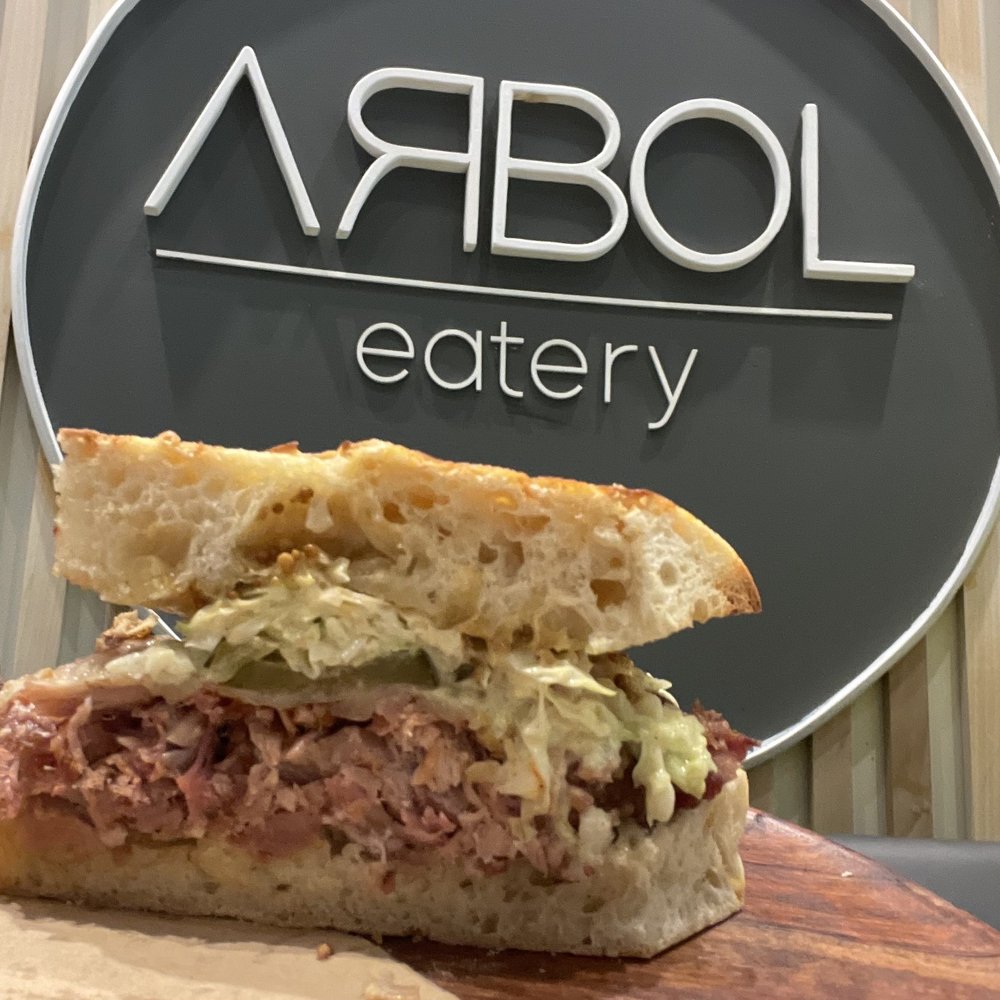 Arbol Eatery - La Carolina sandwich which is a Cuban with homemade coleslaw. YUM! - Cafes Near Me - Charlotte, North Carolina Arbol Eatery - La Carolina sandwich which is a Cuban with homemade coleslaw. YUM! - Cafes Near Me - Charlotte, North Carolina