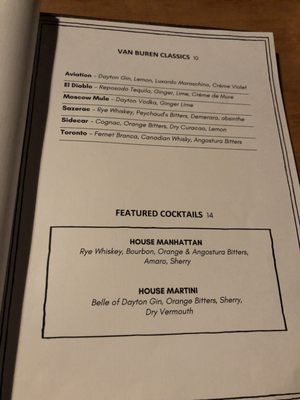 Menu photo 7 Van Buren Room Dayton, OH Menu photo 7 Van Buren Room Dayton, OH