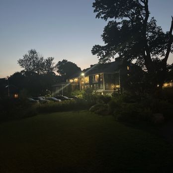 The Inn on Mount Desert - Back of Inn at night. - Bed & Breakfast Near Me - Bar Harbor, Maine