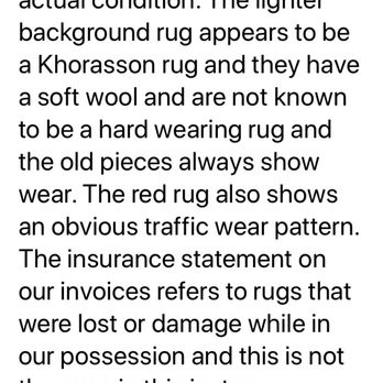 Albed Rug Company - Albed blaming me with spurious nonsense after ruining two rugs. - Carpeting Near Me - Wayne, Pennsylvania
