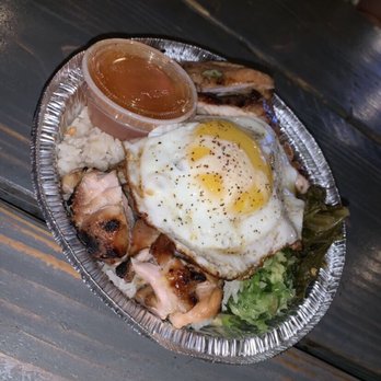 The Block - Chicken and rice with fried egg on top - Asian Fusion Near Me - Annandale, Virginia
