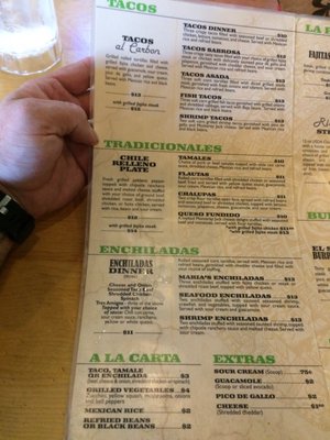 Menu photo 1 Casa Maria Denham Springs, LA