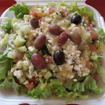 Mediterranean Island Kebab Grill - Delicious Greek Salad. $15 - Mediterranean Near Me - Hesperia, California Mediterranean Island Kebab Grill - Delicious Greek Salad. $15 - Mediterranean Near Me - Hesperia, California