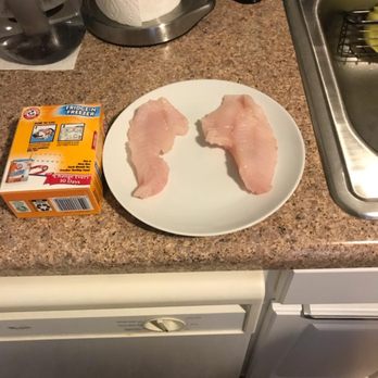 VikingFleet - The sad fillets next to a box of baking soda for scale... - Ferries Near Me - Montauk, New York