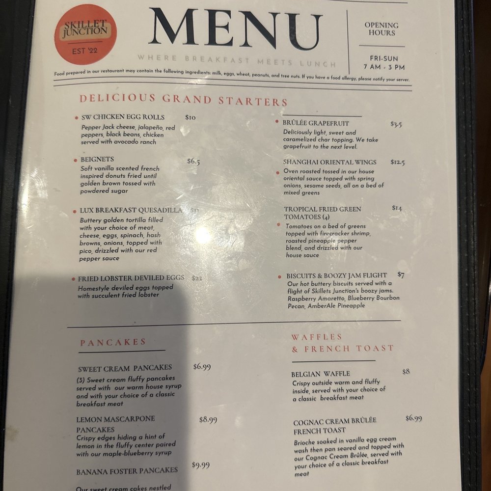 Skillet Junction - Menu - Breakfast & Brunch Near Me - Jackson, Tennessee