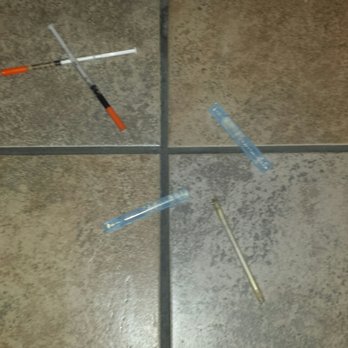 Carl's Jr - Loaded hypordermic needles fell out of the toilet cover dispenser - Fast Food Near Me - Scotts Valley, California Carl's Jr - Loaded hypordermic needles fell out of the toilet cover dispenser - Fast Food Near Me - Scotts Valley, California