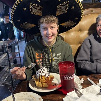 El Vaquero Mexican Restaurant - Jesse's birthday dessert at El Vaquero - Mexican Near Me - Perrysburg, Ohio