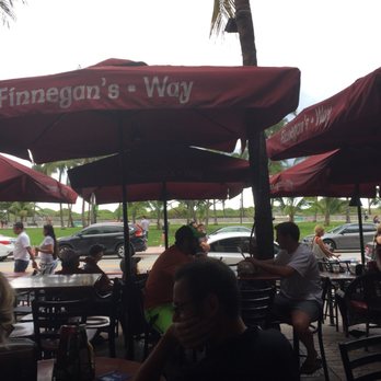 Finnegan's Way - View of Ocean Drive from the bar - Sports Bars Near Me - Miami Beach, Florida