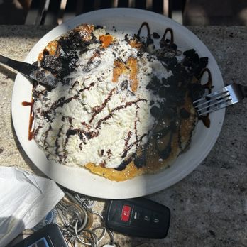 Aloha Stacks - Oreo Cookie N Cream Pancake - Breakfast & Brunch Near Me - Irvine, California Aloha Stacks - Oreo Cookie N Cream Pancake - Breakfast & Brunch Near Me - Irvine, California