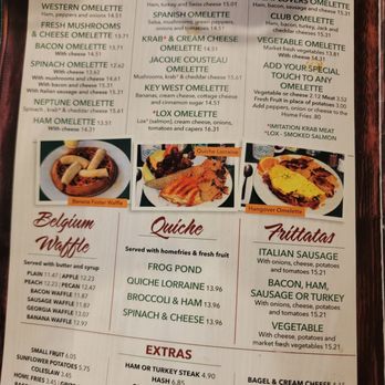The Frog Pond - Menu - Breakfast & Brunch Near Me - St Pete Beach, Florida