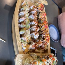 Koi Ramen - Crazy Boy, Volcano, Fantastic and Packer Rolls. Also the Crab Rangoon was excellent!!