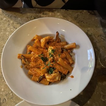 Americano Pie Bar - Seafood trio salmon Mussels & shrimp over risotto - Italian Near Me - Islip, New York Americano Pie Bar - Seafood trio salmon Mussels & shrimp over risotto - Italian Near Me - Islip, New York