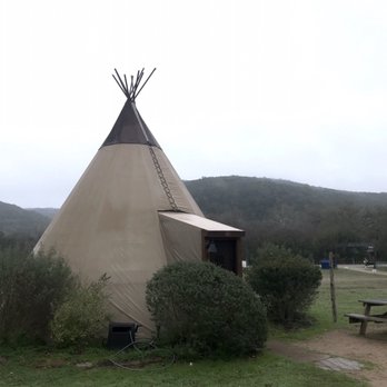 Tipis on the Guadalupe - Refreshing, took in the morning. This is tipi #8 at the end of the row - Vacation Rentals Near Me - New Braunfels, Texas Tipis on the Guadalupe - Refreshing, took in the morning. This is tipi #8 at the end of the row - Vacation Rentals Near Me - New Braunfels, Texas