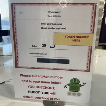 QZ Poke & Ramen - This is how you add your table number for robot delivery - Japanese Near Me - Olathe, Kansas