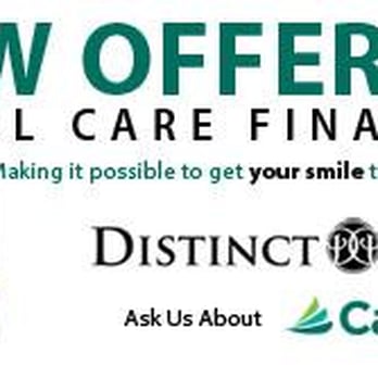 Distinct Dental - Now Offering Dental Care Financing through Care Credit.  - Cosmetic Dentists Near Me - Houston, Texas