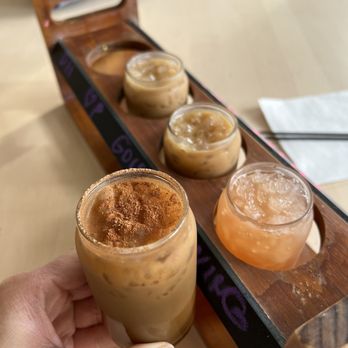Contra Coffee & Tea - The "Liftoff" - flight of 4 ($11) - Coffee & Tea Near Me - Orange, California Contra Coffee & Tea - The "Liftoff" - flight of 4 ($11) - Coffee & Tea Near Me - Orange, California