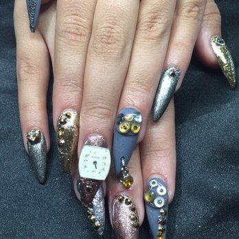 Dazzlin' Digits 3D Nails - The amazing nails Rachael did for me today!! - Nail Salons Near Me - Lakewood, Colorado Dazzlin' Digits 3D Nails - The amazing nails Rachael did for me today!! - Nail Salons Near Me - Lakewood, Colorado