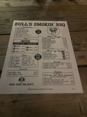 Menu photo 4 Bull's Smokin BBQ San Diego, CA Menu photo 4 Bull's Smokin BBQ San Diego, CA