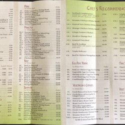 Chen's Garden - Menu 12/2022