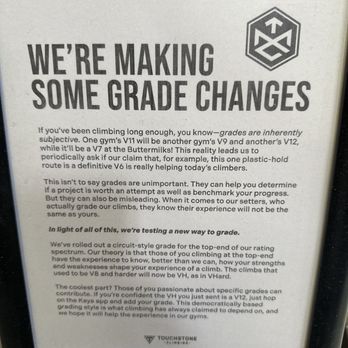 Mission Cliffs - August 2025 bouldering grade adjustments (A+ but still struggle on V4s and always will until I give up pizza) - Gyms Near Me - San Francisco, California