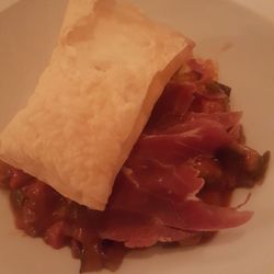 La Flor de La Esquina - Starter- don't remeber the name but it was kind of pastry with janin and vegetables