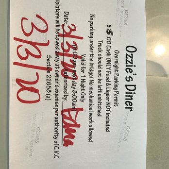 Ozzie's Diner - The overnight parking - Diners Near Me - Commerce, California