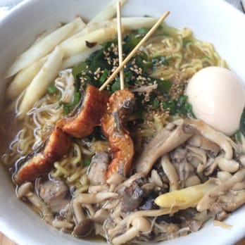 Underbelly - Veggie ramen- added unagi and soft boiled egg. - Bars Near Me - San Diego, California Underbelly - Veggie ramen- added unagi and soft boiled egg. - Bars Near Me - San Diego, California