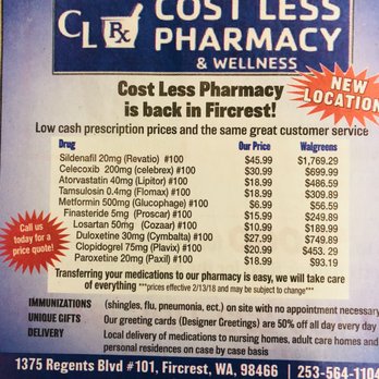 Cost Less Pharmacy and Wellness - Pharmacy Near Me - Fircrest, Washington Cost Less Pharmacy and Wellness - Pharmacy Near Me - Fircrest, Washington