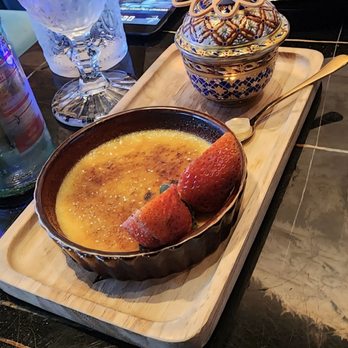 MaKiin - Creme Brulee with lemongrass tea - Thai Near Me - Houston, Texas MaKiin - Creme Brulee with lemongrass tea - Thai Near Me - Houston, Texas