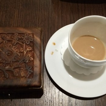 GourmIndia - Masala tea and pretty box the bill came in - Indian Near Me - Luzern, LU GourmIndia - Masala tea and pretty box the bill came in - Indian Near Me - Luzern, LU