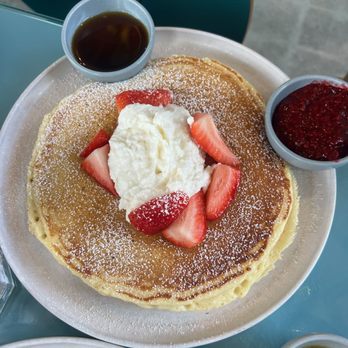 Aura Gardens - Lemon Ricotta Pancakes - Breakfast & Brunch Near Me - Carlsbad, California Aura Gardens - Lemon Ricotta Pancakes - Breakfast & Brunch Near Me - Carlsbad, California